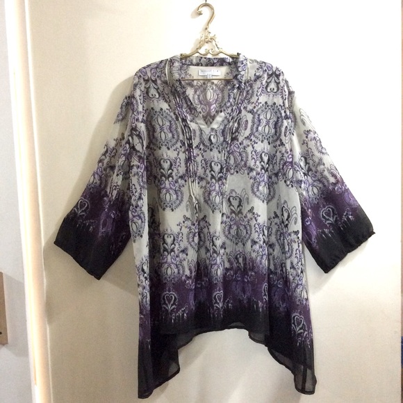 💥SALE💥August Silk Options beach cover up - Picture 1 of 8